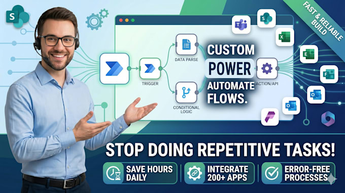 create custom power automate flows and microsoft 365 automation