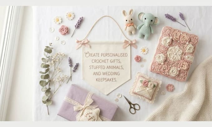 create, write crochet pattern gifts, stuffed animals, wedding keepsakes, clothes