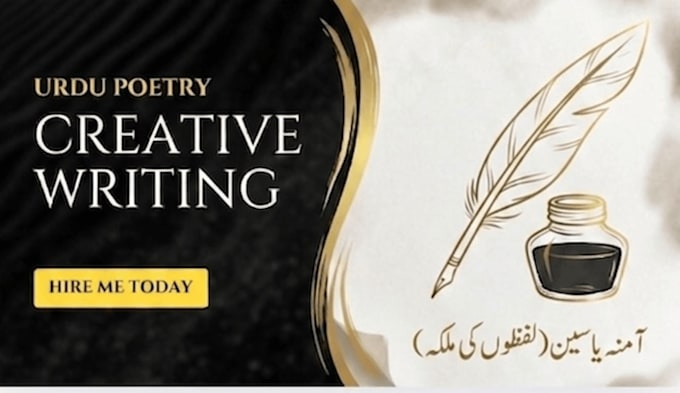 write creative content and urdu poetry for you