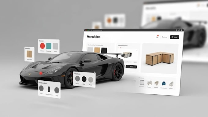 develop interactive 3d website and product configurator in threejs webgl