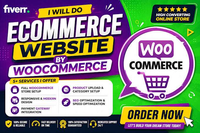 do ecommerce website by woocommerce