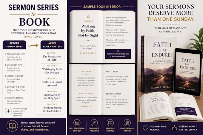 turn your sermon series into a publish ready christian book