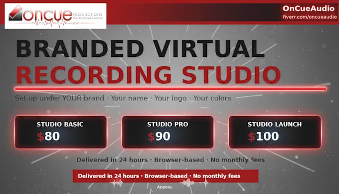 set up a professional white label virtual recording studio