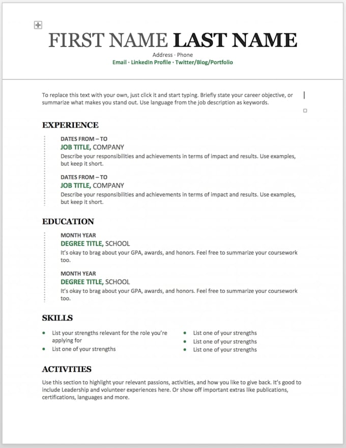 professionally rewrite your resume to land more interview