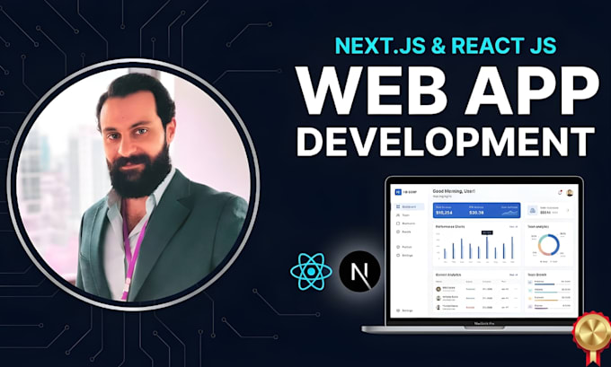 develop a custom full stack web app using react next js
