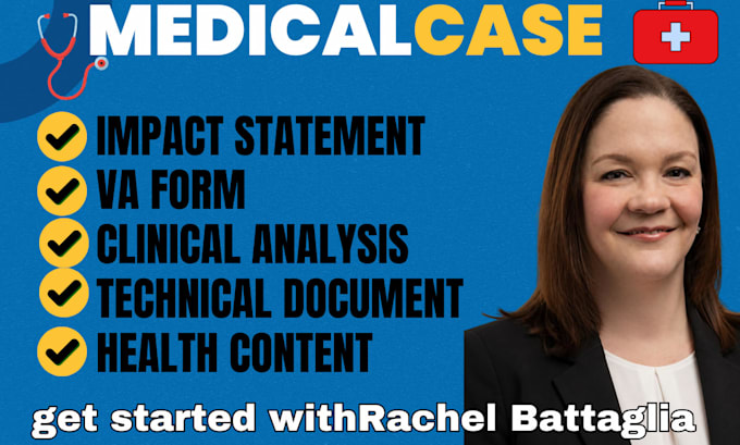 provide medical record analysis and  va writing