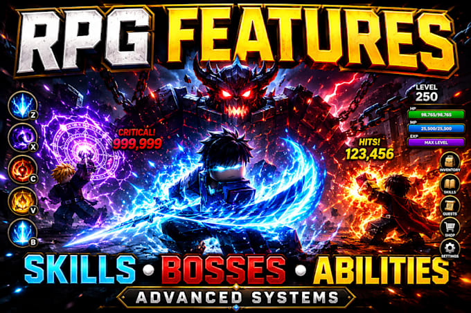 create advanced roblox rpg features like skills bosses and abilities