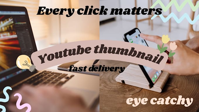 create youtube thumbnail that get clicks gaming,vlog,podcast