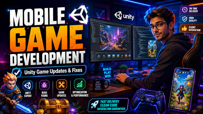 develop android and ios games in unity 3d