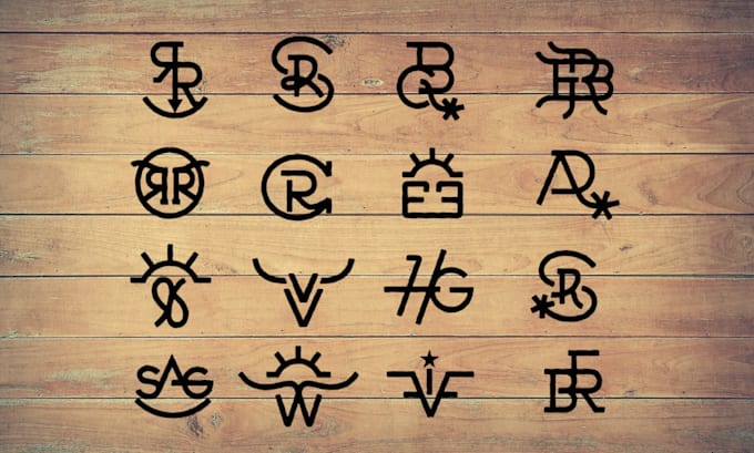 do western cattle brand design and ranch logo