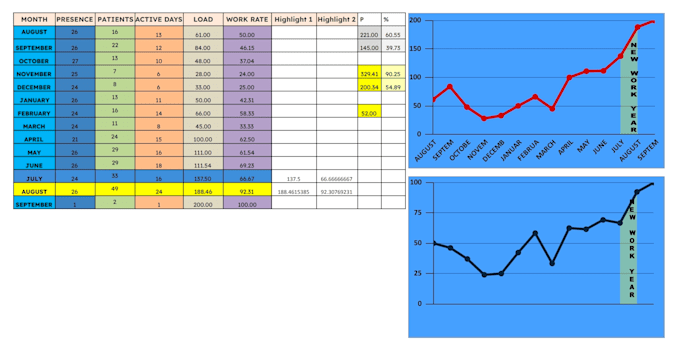 do healthcare data and excel sheet management