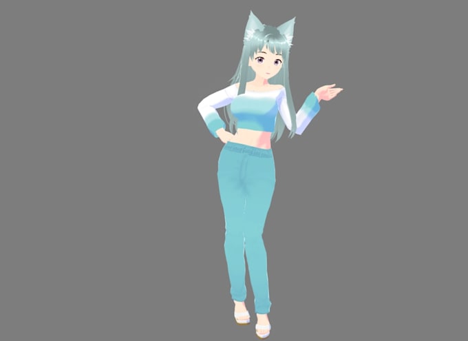 create 3d vtuber model, vroid avatar and vrchat character