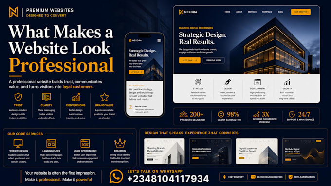 set up a professional website design