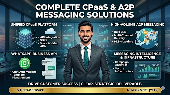 help you build cpaas, SMS, and a2p messaging solutions