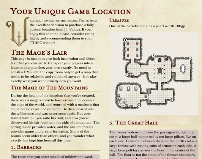 create a location for your dnd game