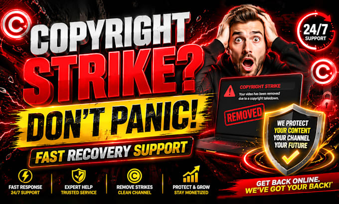 remove fake copyright strikes professionally