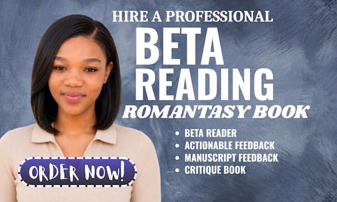 beta read your romantasy novel and give honest reader feedback