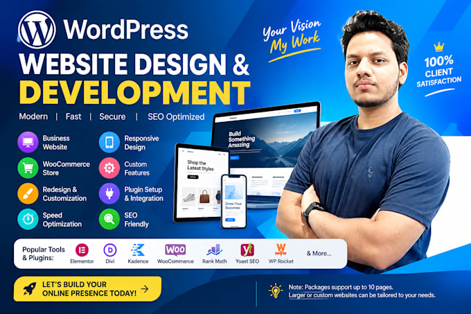 redesign and design wordpress website