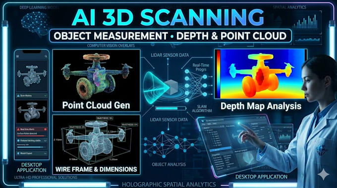develop ai 3d scanning object measurement computer vision system