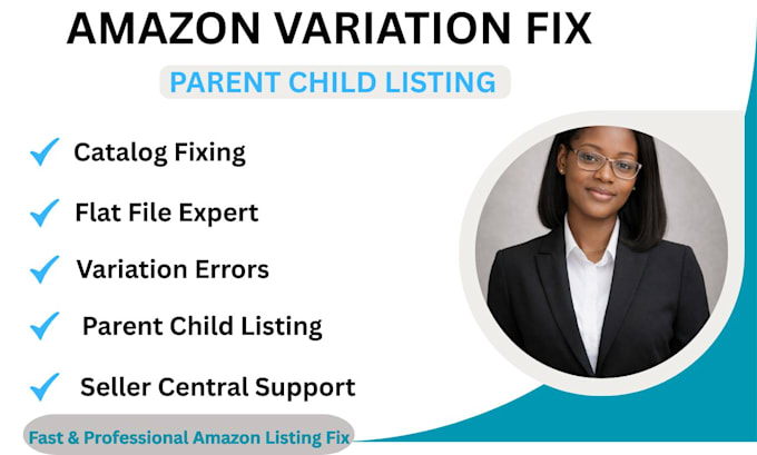 fix amazon variation listing parent child and flat file issues