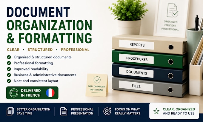 organize and structure your french business documents professionally