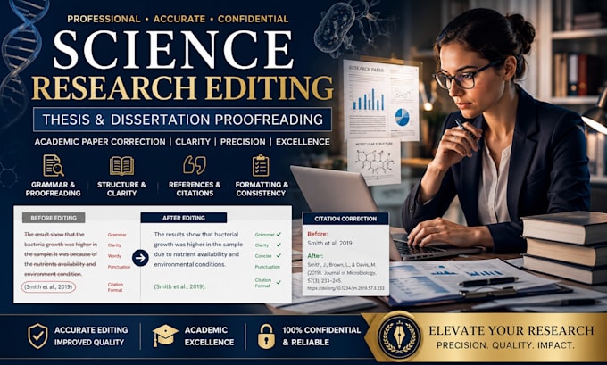 edit and proofread science research papers and thesis