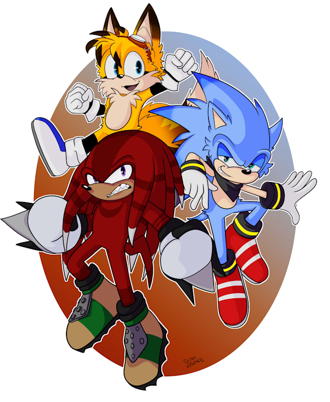 draw in my sonic mobian style