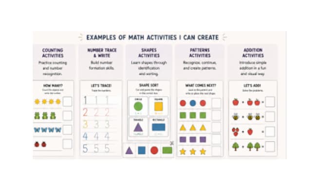 create early childhood math activities