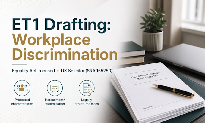 draft your et1 tribunal claim for UK workplace discrimination