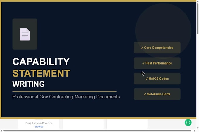 write a winning government contracting capability statement for your business