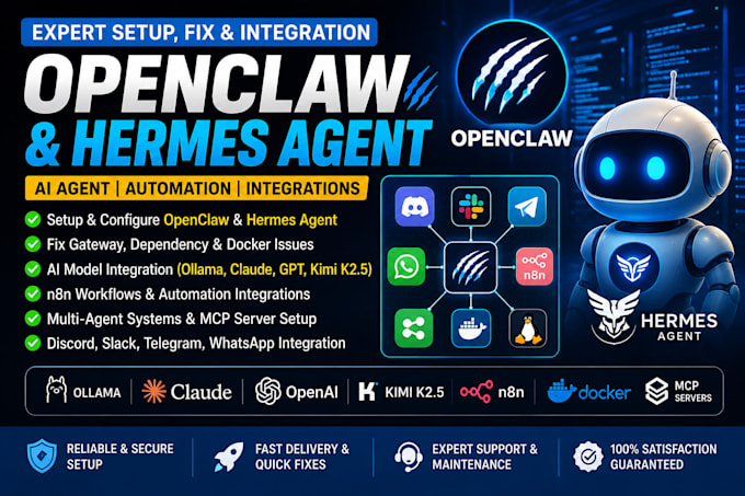 setup fix multi agent openclaw hermes ai system discord  slack integration