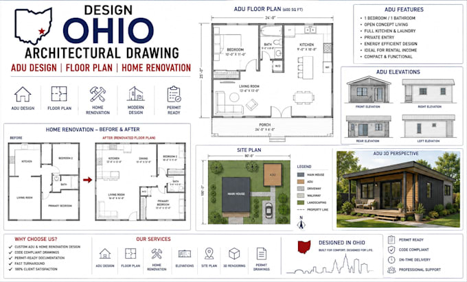design ohio architectural drawing adu design floor plan home renovation