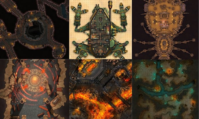 rpg battle map ttrpg fanatsy map dnd board game world map illustration vtt map