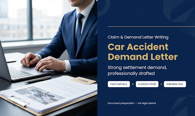 write a powerful car accident demand letter for your insurance settlement