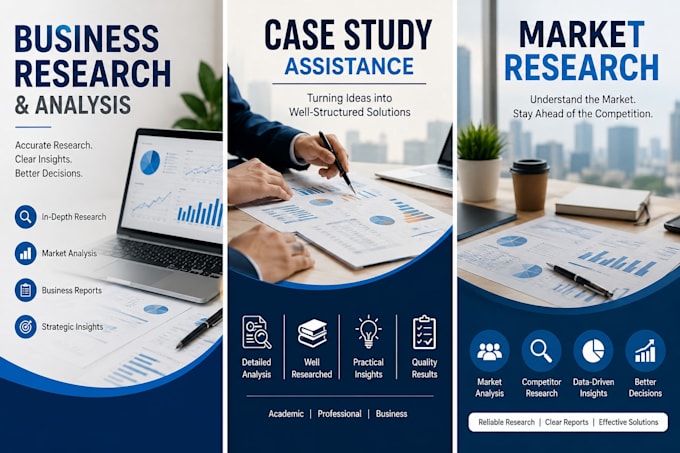 provide business research and case study assistance