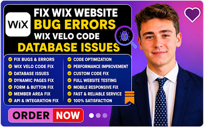 fix wix website bugs errors wix velo code database issues