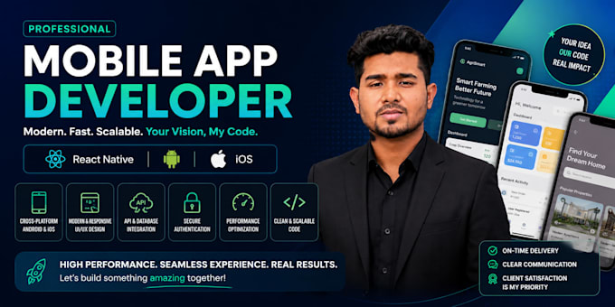 develop fast and high performance react native mobile apps