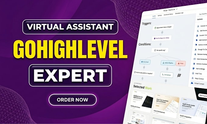 gohighlevel virtual assistant gohighlevel workflow expert ghl virtual assistant