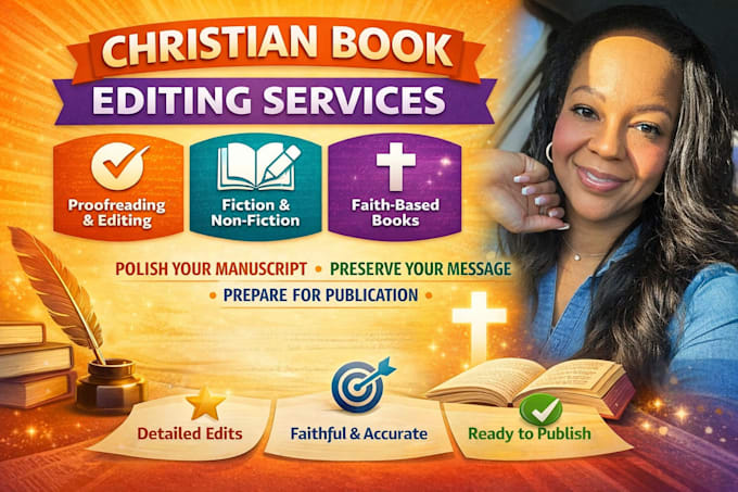be your christian book editor and proofreader