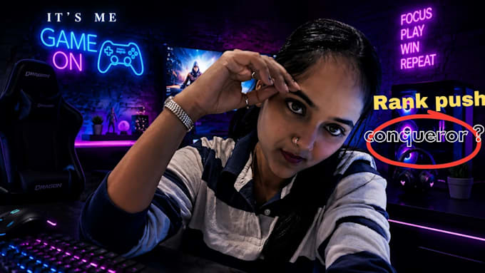 design gaming youtube thumbnails bgmi free fire