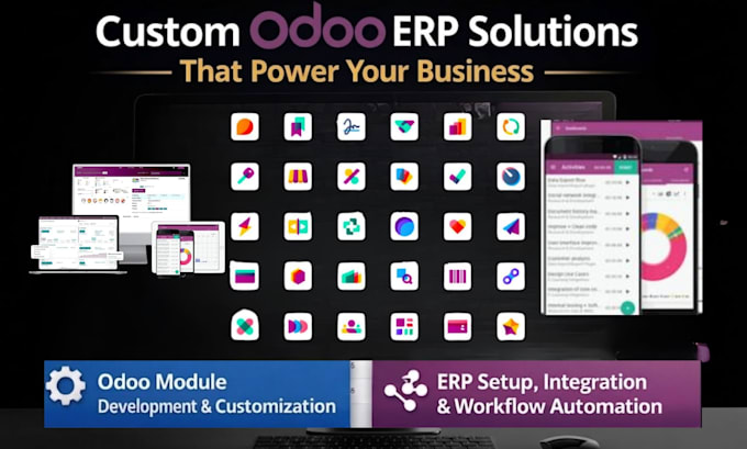 create odoo erp modules customs app integration and system customization