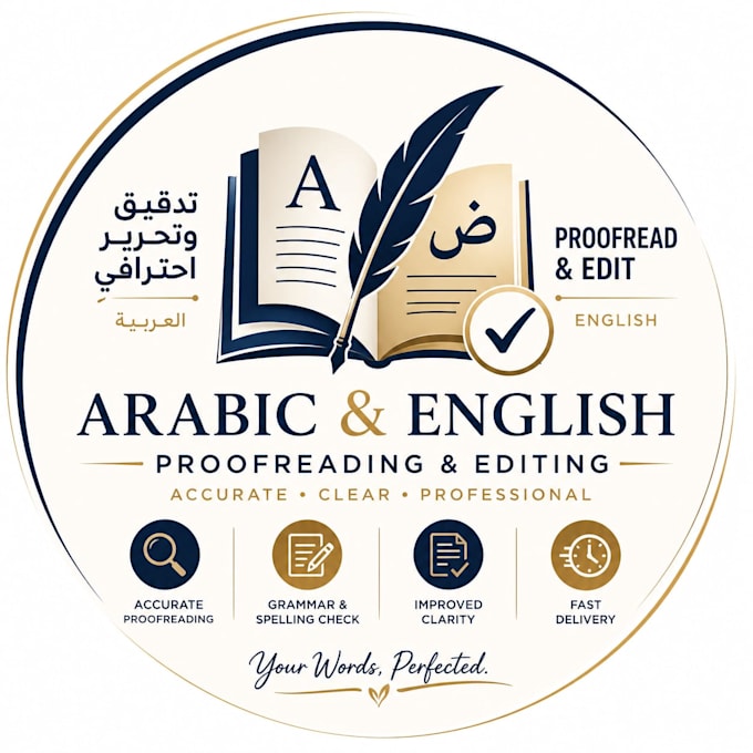 provide accurate arabic and english proofreading