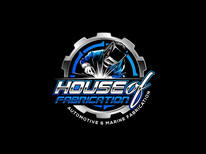 design super nice fabrication logo with satisfaction guaranteed