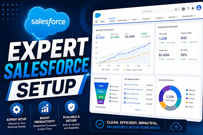be your reliable salesforce CRM admin for setup, automation and optimization