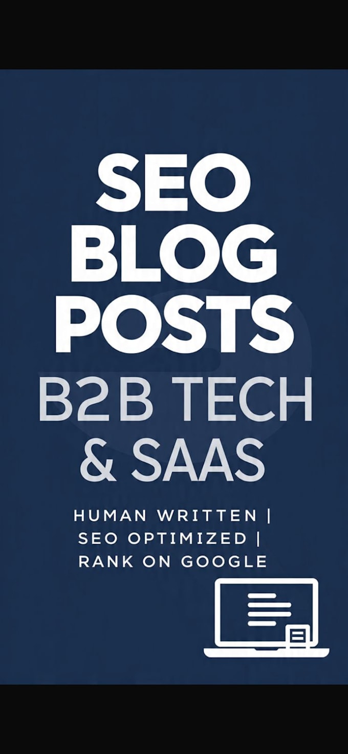 write SEO blog posts for b2b tech and business websites