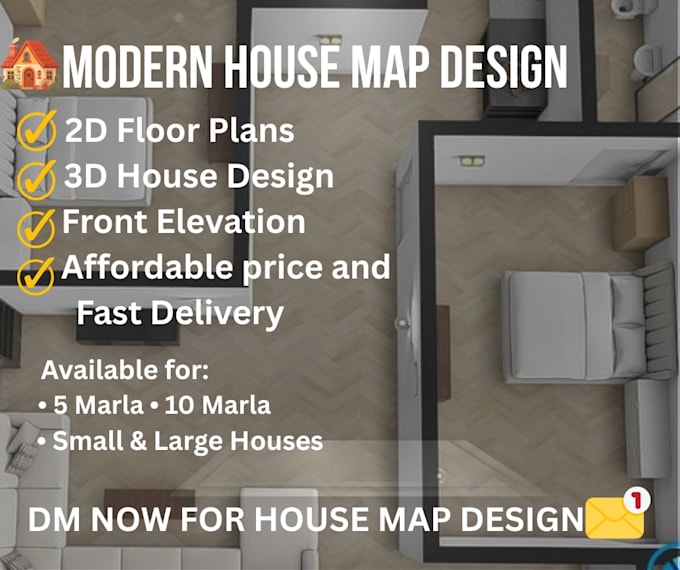 design 2d and 3d house floor plan professionally