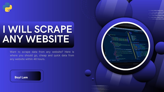 build a python script, web scraper, or automation tool