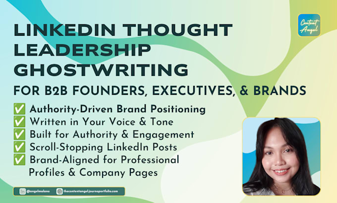 write linkedin posts for b2b founders and executives