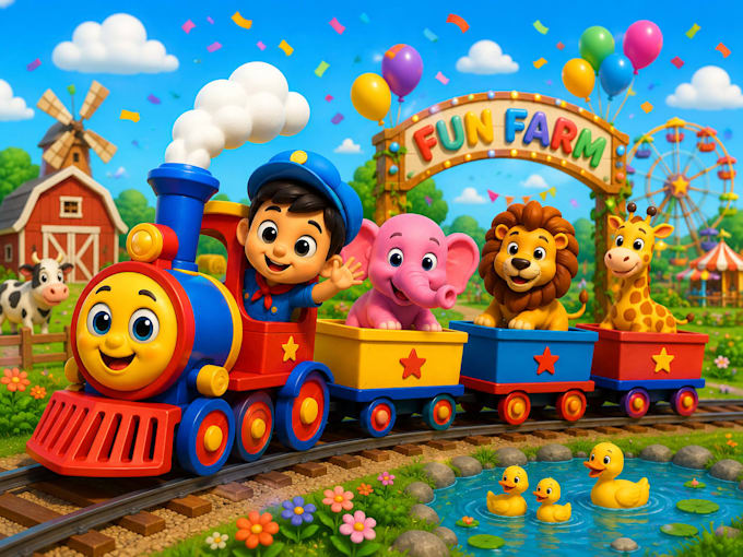create disney style 3d animated short stories for kids entertainment