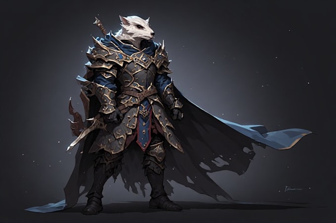 make dnd commission, fantasy or sci fi charater concept art